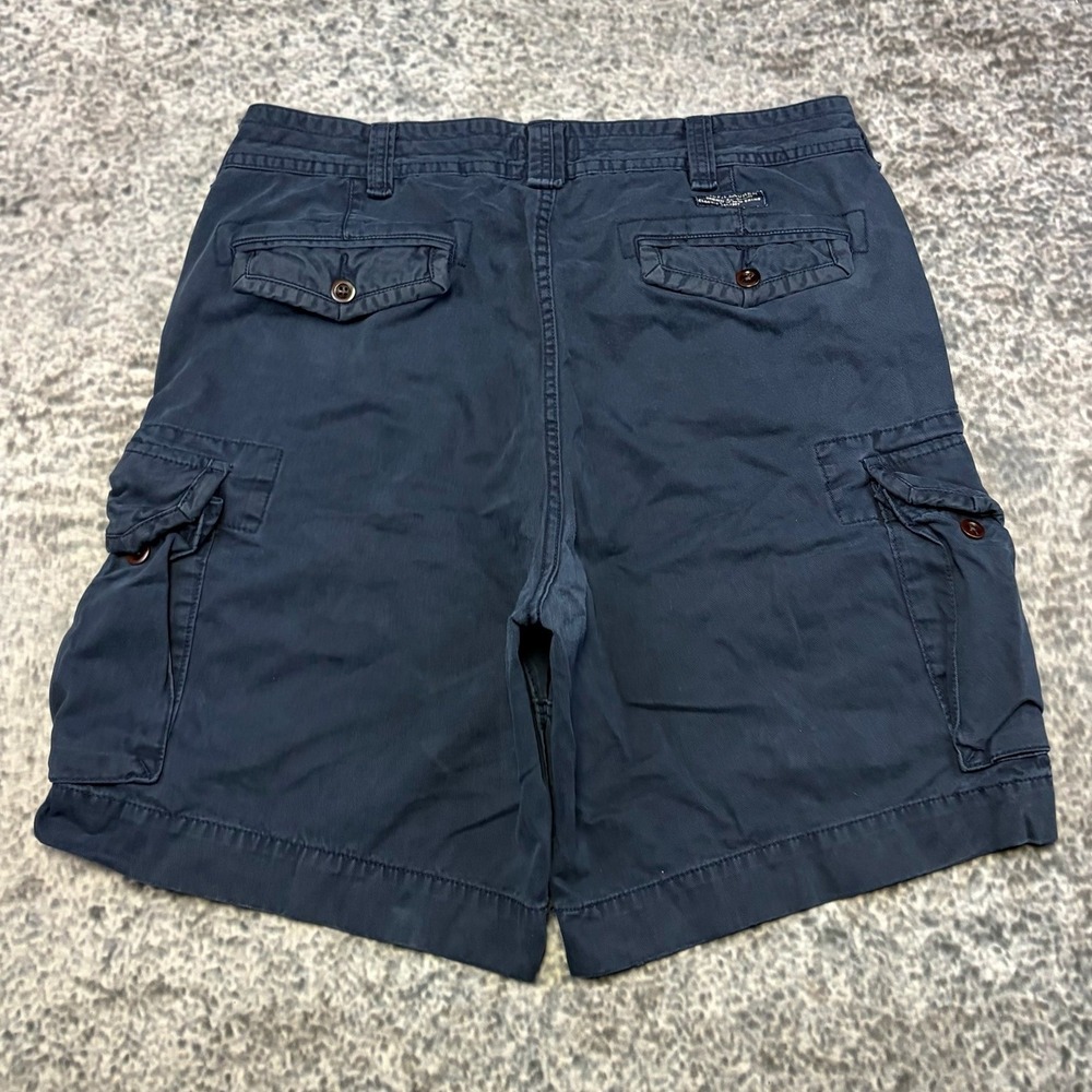 Polo Ralph Lauren Cargo Shorts Chino Mens 40 Navy Blue Preppy Utility Outdoor